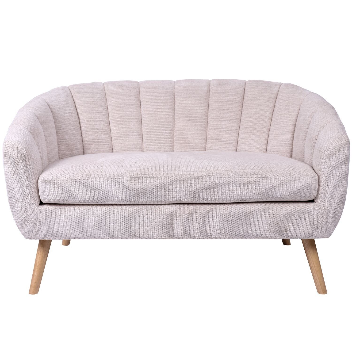 2-SITZ-SOFA, BEIGE, PATASMADERA-STOFF, 127 x 73 x 76 cm, hoch.SITZ: 48CM ST83680