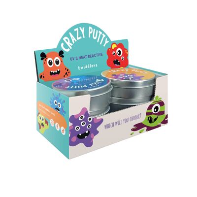 6 Colour Changing Putty, Heat Reactive Slime in Lid Pots - Sensory Play