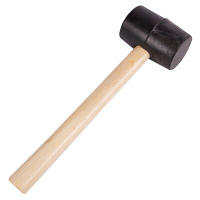 Maillet en caoutchouc de 16 oz avec manche en bois - Par Blackspur