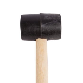 Maillet en caoutchouc de 16 oz avec manche en bois - Par Blackspur 2