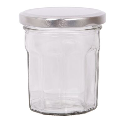 Pot de confiture en verre de 185 ml avec couvercle - Par Argon Tableware