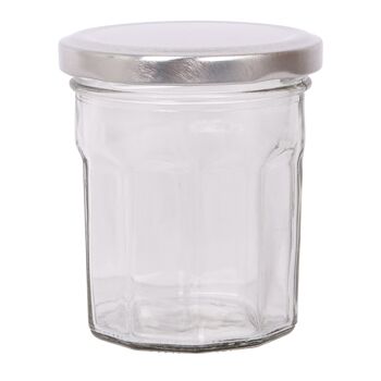 Pot de confiture en verre de 185 ml avec couvercle - Par Argon Tableware 1