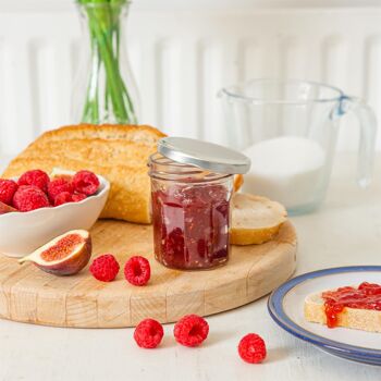 Pot de confiture en verre de 185 ml avec couvercle - Par Argon Tableware 3