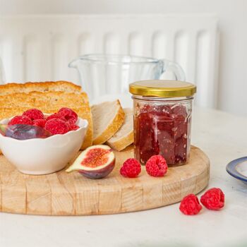 Pot de confiture en verre de 185 ml avec couvercle - Par Argon Tableware 9