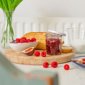 Pot de confiture en verre de 185 ml avec couvercle - Par Argon Tableware 17