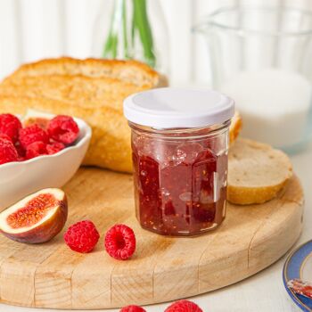 Pot de confiture en verre de 185 ml avec couvercle - Par Argon Tableware 18