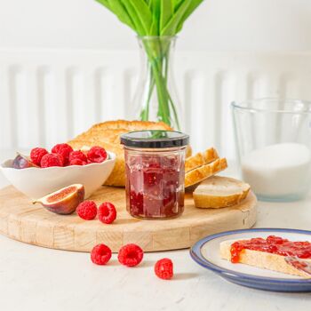 Pot de confiture en verre de 185 ml avec couvercle - Par Argon Tableware 23