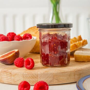 Pot de confiture en verre de 185 ml avec couvercle - Par Argon Tableware 24