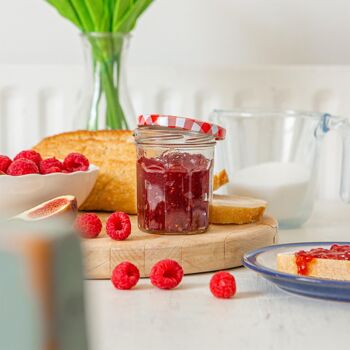 Pot de confiture en verre de 185 ml avec couvercle - Par Argon Tableware 30