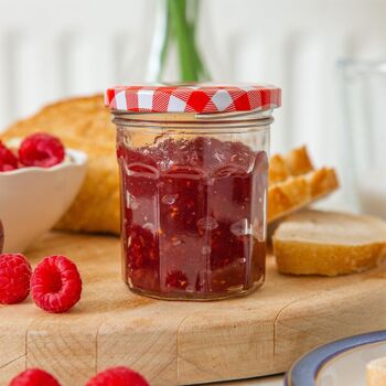 Pot de confiture en verre de 185 ml avec couvercle - Par Argon Tableware 32