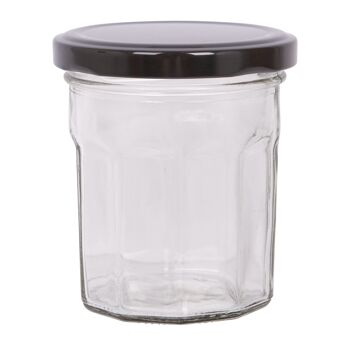 Pot de confiture en verre de 185 ml avec couvercle - Par Argon Tableware 39