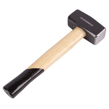 Marteau club en acier au carbone de 1 kg avec manche en bois – Par Blackspur 1