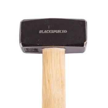 Marteau club en acier au carbone de 1 kg avec manche en bois – Par Blackspur 2