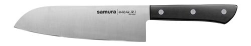 HARAKIRI 17.5cm Santoku knife (Black)-SHR-0095B