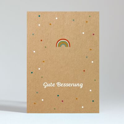 Cartolina “Arcobaleno – Guarisci presto”