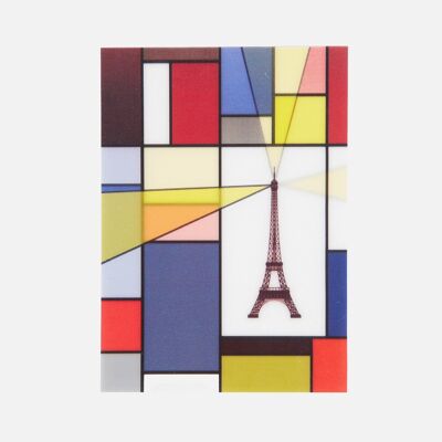Tarjeta animada de la plaza parisina (juego de 15)