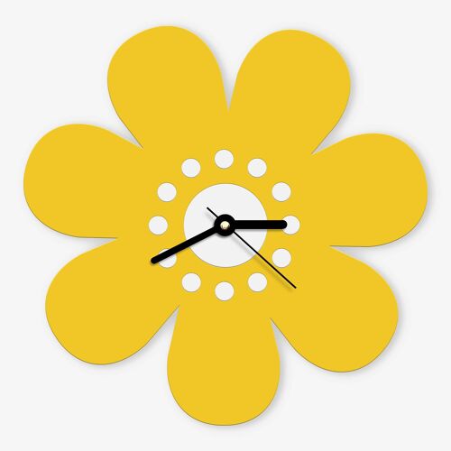 Horloge Fleur - horloge design colorée