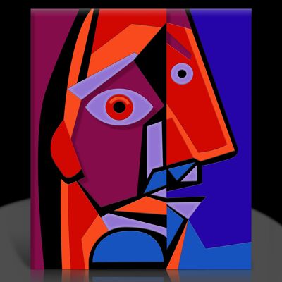 Von Picasso inspirierte dekorative Tafel – Designer- und originelle Dekoration