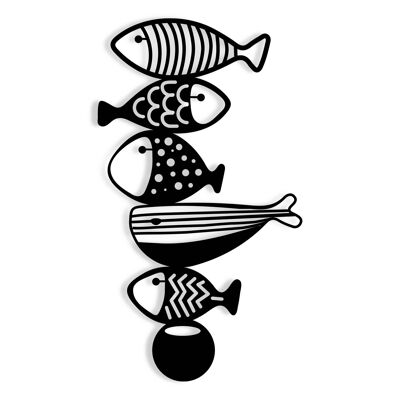 Fish Ballet Silhouette - decorative object for the home