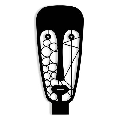 Decorative Silhouette African Mask - decorative object for the home