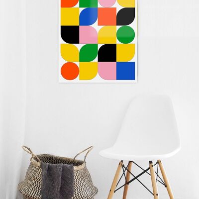 Bauhaus Deco Painting Revisited - designer and original wall decoration