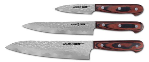 KAIJU Set of 3 knives: chef's, utility, paring-SKJ-0220