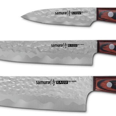 KAIJU Set of 3 knives: chef's, utility, paring-SKJ-0220