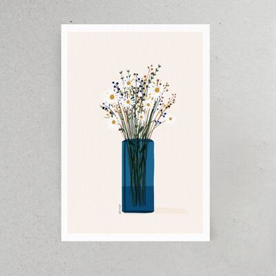 Card - The blue vase
