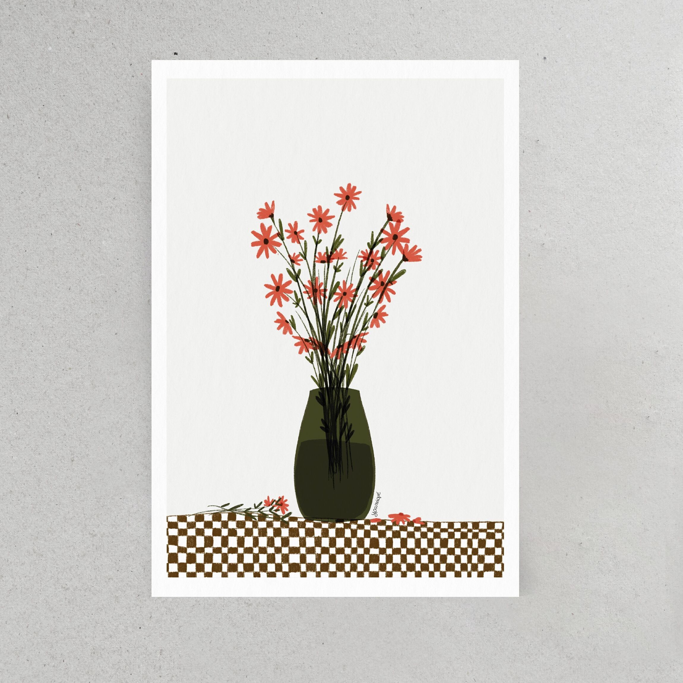 Karte - Die grüne Vase