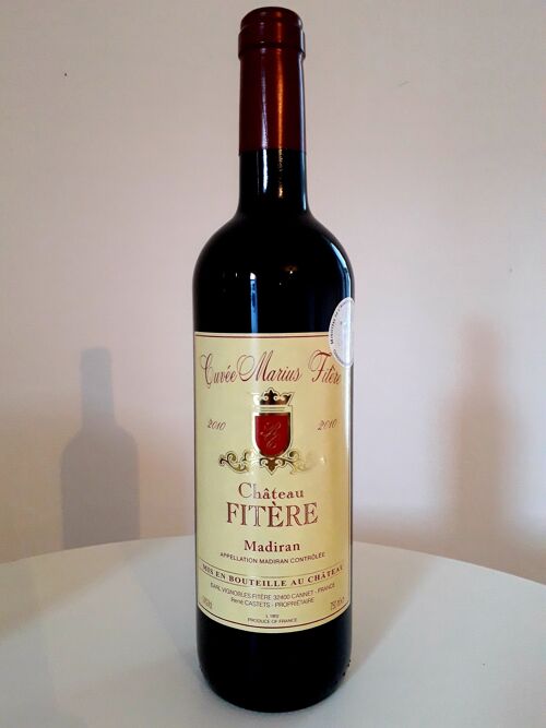 Vin rouge AOP Madiran - Château de Fitère - Cuvée Marius 2015 - 75 cl
