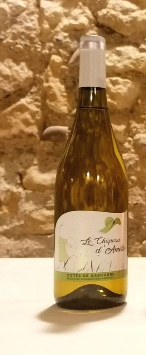 Vin blanc sec - IGP Côtes de Gascogne Chapeau d'Amélie 2023 - 75cl