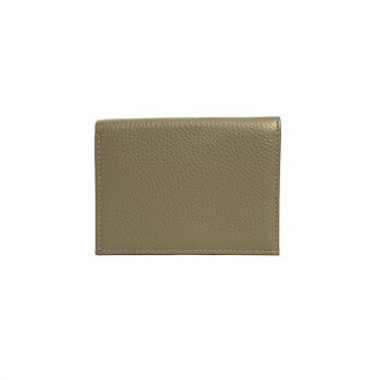 Porte-cartes portefeuille unisexe en cuir véritable 2
