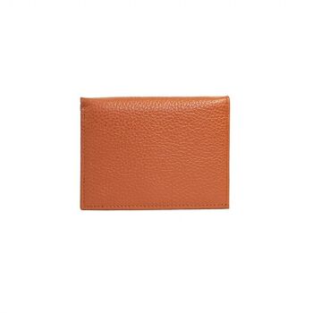Porte-cartes portefeuille unisexe en cuir véritable 3