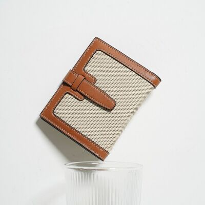 Genuine Leather Canvas Vintage Style Wallets