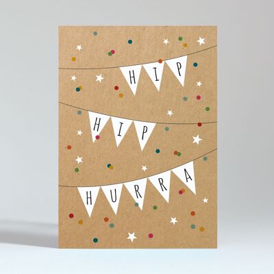 Cartolina "Hip Hip Evviva gagliardetto"