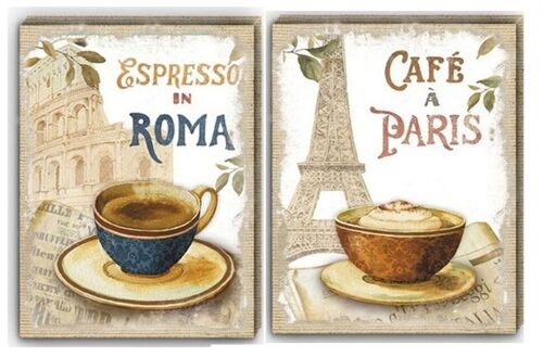 Canvas frame in 2 designs. Dimension: 30x40x1.5cm NN-644