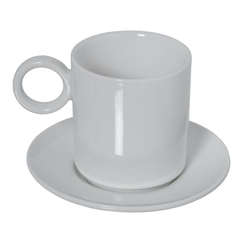 SET 6 TAZAS TÉ C/PLATO PORCELANA C/CAJA REGALO _TAZA:200CC ST80571