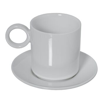 ENSEMBLE DE 6 TASSES À THÉ AVEC ASSIETTE EN PORCELAINE AVEC BOÎTE CADEAU _TASSE:200CC ST80571 1