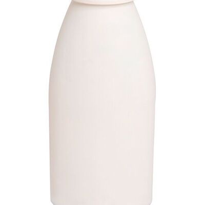 Vaso moderno in vetro bianco. Origine: Spagna Dimensioni: 10x16x33 cm EE-014W
