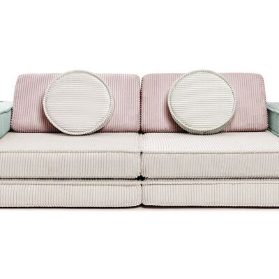 SHAPPY PLAY SOFA ORIGINAL CORDUROY (anniversaire, aire de jeux, playcouch, meuble jouet, montessori, intégration sensorielle)