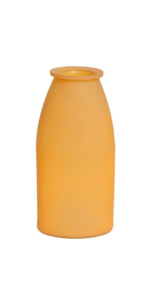 Modern glass vase in orange. Origin: Spain Dimension: 10x16x33cm EE-014O