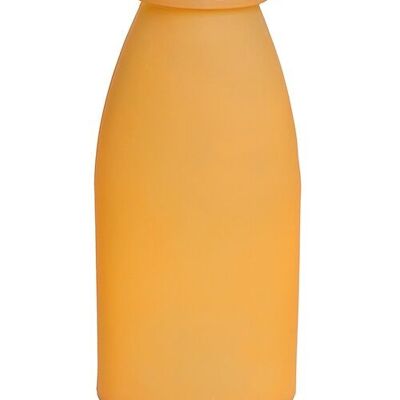 Vase en verre moderne orange. Origine : Espagne Dimension : 10x16x33cm EE-014O