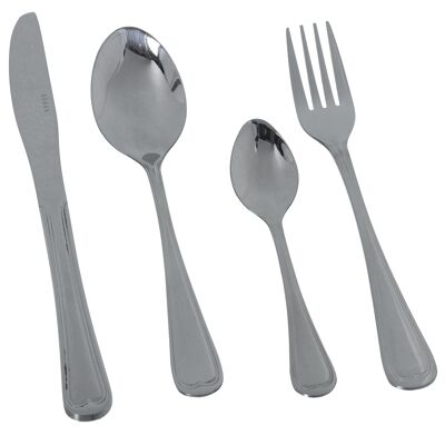 SET OF 24 CUTLERY STAINLESS STEEL 18/10 GLOSS-SONIA DISHWASHER SUITABLE ST314