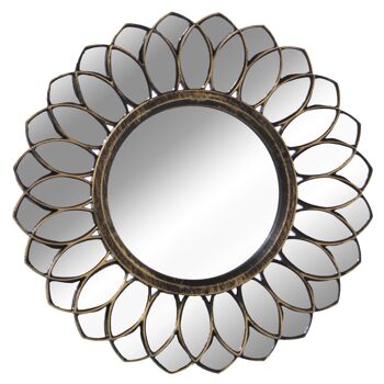 SET 3 APPLIQUES MÉLAMINE A/MIROIR DORÉ _°25CM ST23296 3