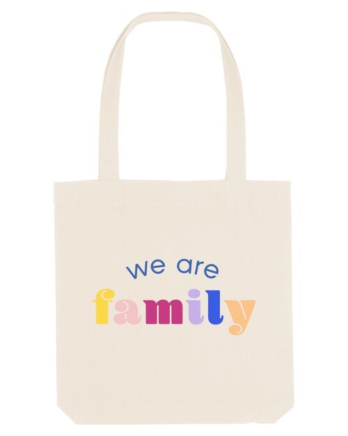 TOTEBAG NATUREL WE ARE FAMILY