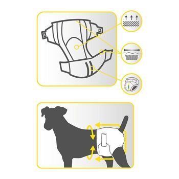 Couches pour chiens - Dog Nappy 7