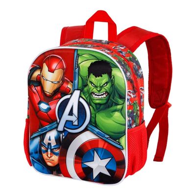 Zaino 3D massiccio-piccolo Marvel The Avengers, multicolore