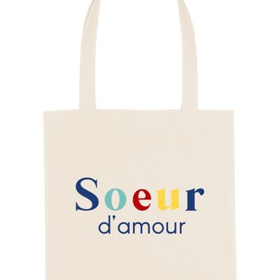 TOTEBAG NATUREL SŒUR D'AMOUR