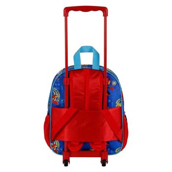 Marvel Spiderman Spinners-3D Sac à dos avec petites roulettes Bleu 4