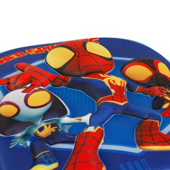 Marvel Spiderman Spinners-3D Sac à dos avec petites roulettes Bleu 5